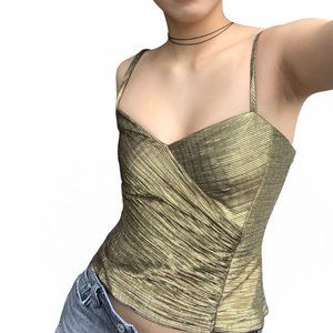 NWT donna ricco gold cami top